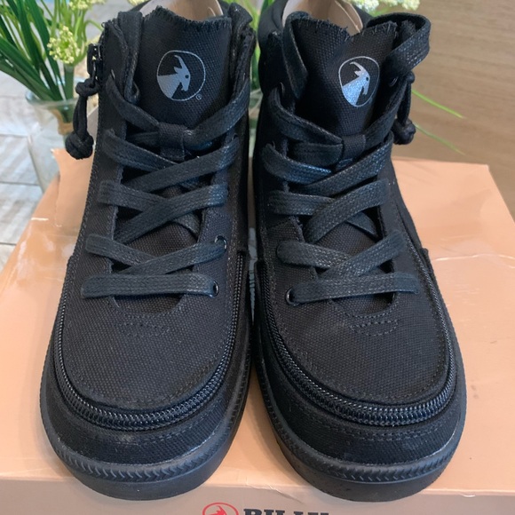 Billy Footwear Kids Classic Lace High II Black size 4 (big boys) - Picture 2 of 4